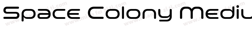 Space Colony Medium字体转换